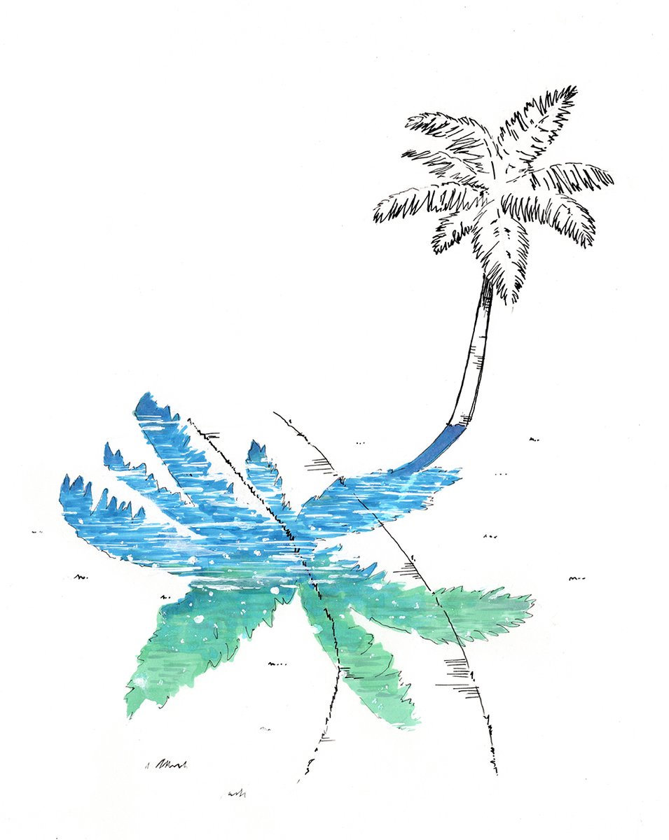 ningennokuz's tweet photo. 旅の記憶から生まれた絵。コピックの色はBG23が一番好き https://t.co/SleYth0p5O