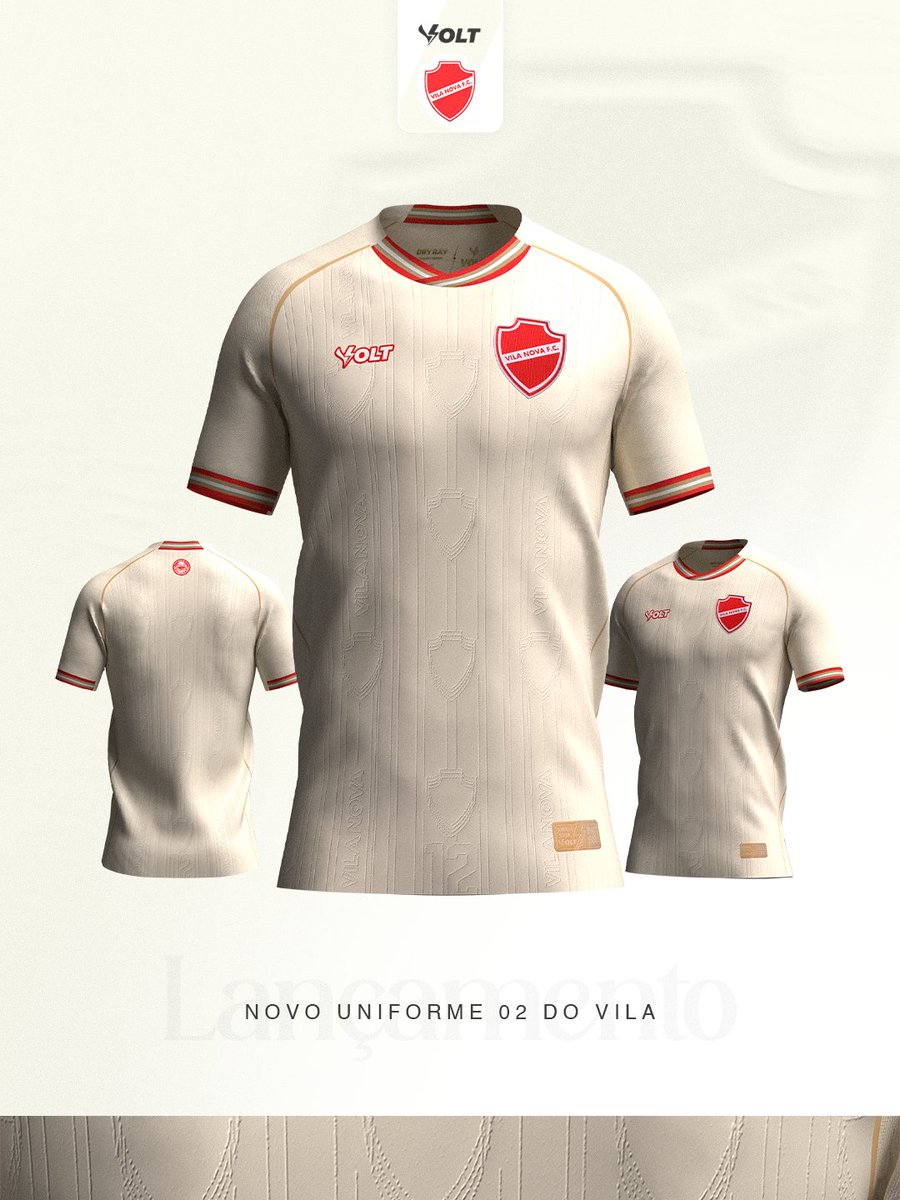 SomosVolt's tweet photo. UM PRESENTE PARA A NAÇÃO COLORADA. 🎁🇦🇹

Em seus 83 anos, o Vila apresenta a nova Camisa 02 para vestir a nossa história, a energia do OBA e o orgulho de ser Time do Povo.

O novo manto já está disponível nas lojas oficiais do Vila. Garanta o seu! 🔴⚪

 #VoltSport https://t.co/g4y22XlSNy