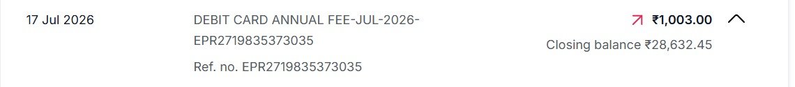 avi2103's tweet photo. @HDFCBank_Cares @HDFC_Bank 
Another case of minting money, i logged in my account after 6-8 months and saw a surprise deduction for debit card which I never use ....1350 rs deduction 

@RBI @Consumer2Court @BandBajaateRaho @narendramodi 

Koi toh kuch karo....this is legal loot https://t.co/TtXN9HHLpV