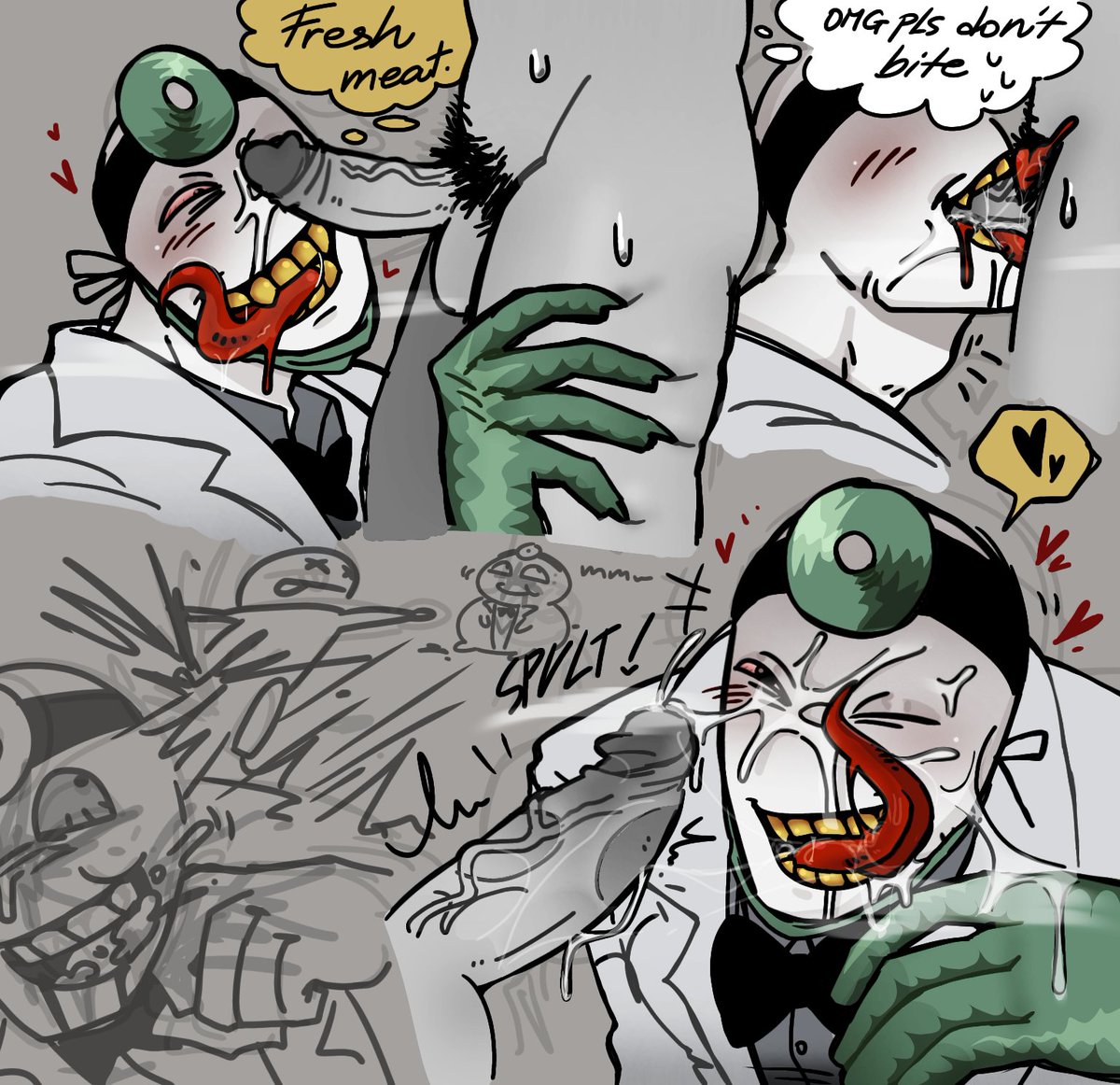 67qudurr's tweet photo. I'm not dead guys...  I've been kinda busy irl!! Look at my doctor dawg I'm gonna die😛😛😛
(Poor rendering grrr) https://t.co/qKnpsJggX8