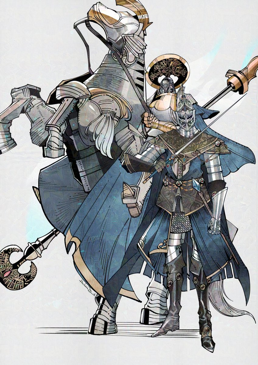 Herheim731's tweet photo. #ELDENRING #エルデンリング
Carian Knight &amp; Loretta, Knight of the Haligtree https://t.co/b58j81BYKU