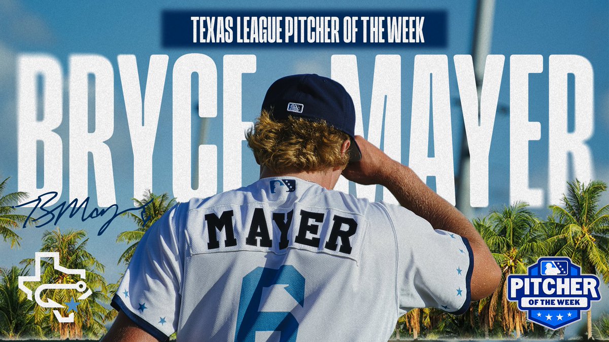cchooks's tweet photo. Congrats to Bryce Mayer for being named the Texas League Player of the Week! https://t.co/d4r7xo6sJH