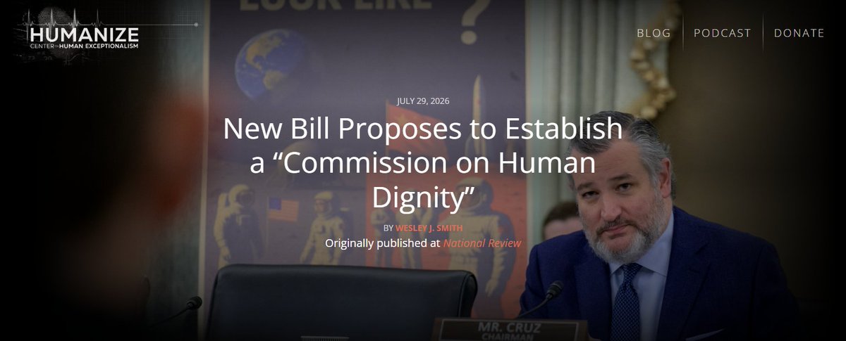 DiscoveryCHE's tweet photo. "Good for @SenTedCruz and @SenatorWarnock for trying to fill a leadership void left by a president who seems to care only about the financial and geopolitical consequences of AI and biotechnological dominance."

From @theWesleyJSmith ⤵️ https://t.co/6aeln9V7hr