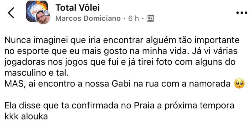 riri_dpc's tweet photo. GABI NO PRAIA PRÓXIMA TEMPORADA CONFIRMADA https://t.co/yvJkC2Azyz