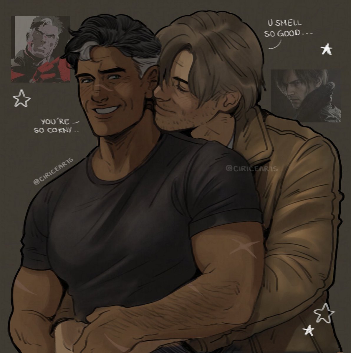 ciricearts's tweet photo. i fixed the ones from this version too!! <3 #jasontodd #leonkennedy https://t.co/45Sj8uOpDe