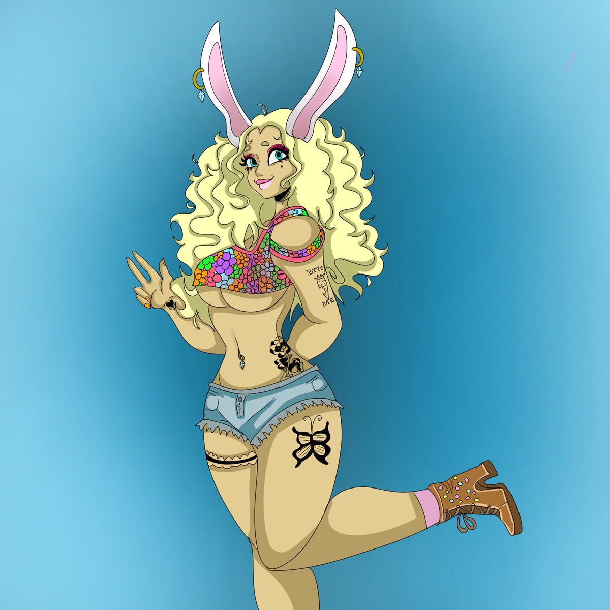 SugarShadez's tweet photo. Made a new oc aint she cute? https://t.co/tlNCQ3AHZj
