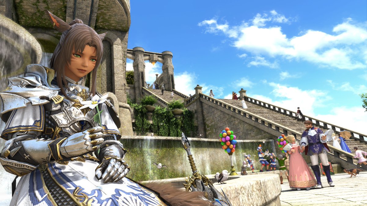 Zay_Metalcat's tweet photo. sometimes you gotta stop and smell the flowers 🌻#gposers #gpose #ffxiv https://t.co/FeUFnctme0