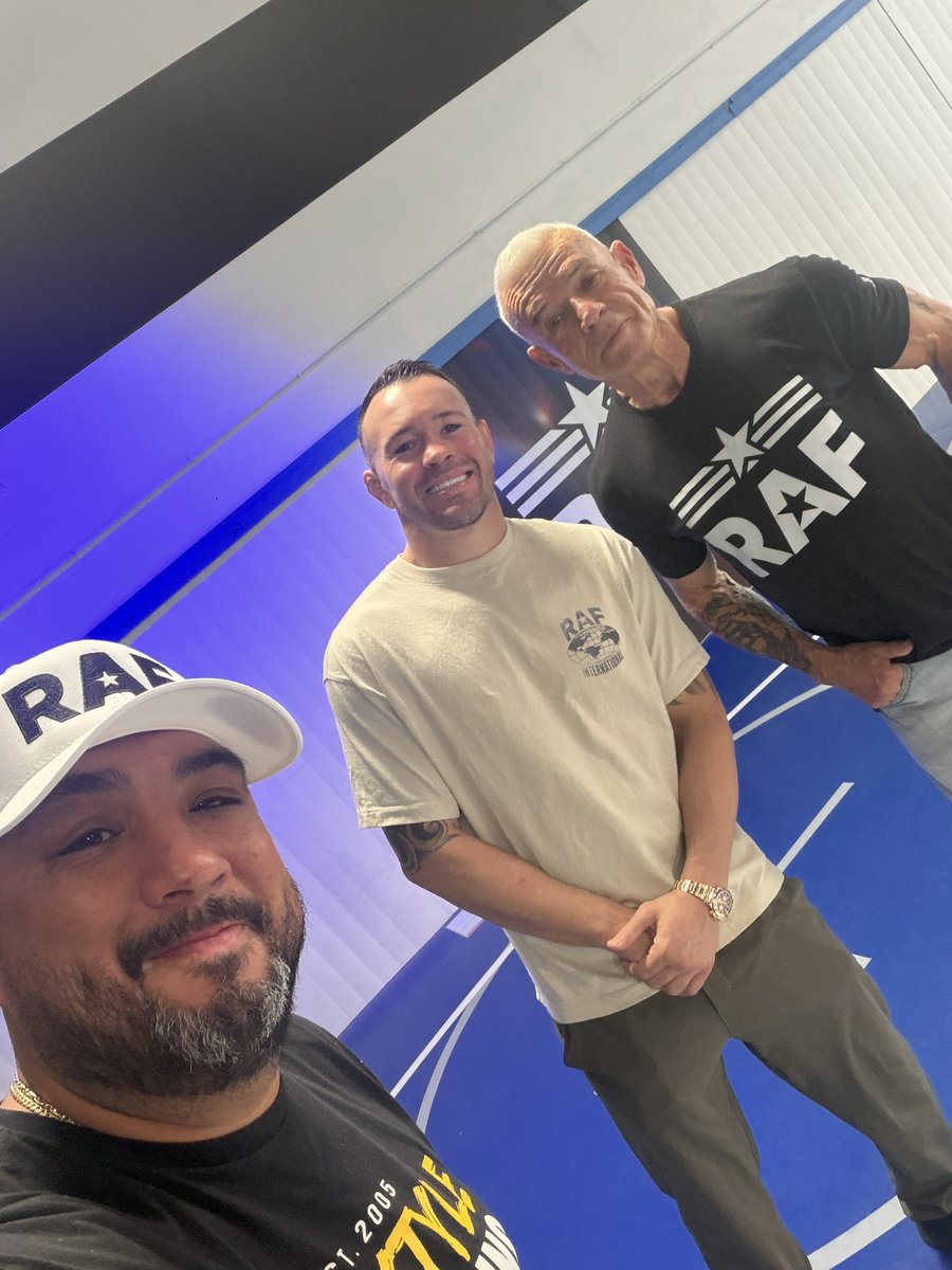 IzzyStyle's tweet photo. Back at it with the boys today. @RAFWrestlingUSA @ColbyCovMMA @EBischoff https://t.co/Msi8zsXRQJ