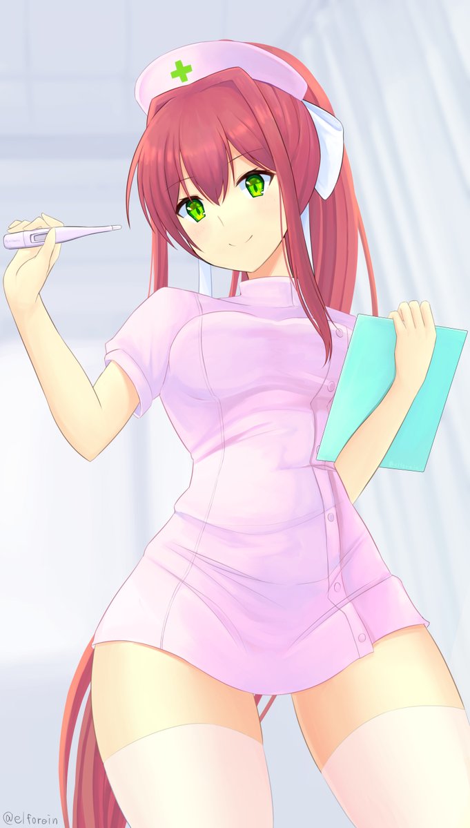 elforein's tweet photo. モニカさん   

 #DokiDokiLiteratureClub https://t.co/NsSpVvi871