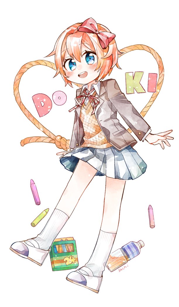 mimimicoffee's tweet photo. 5年位前に描いたドキドキ文芸部のFA💕
#DDLC https://t.co/0wvtrxnBZb