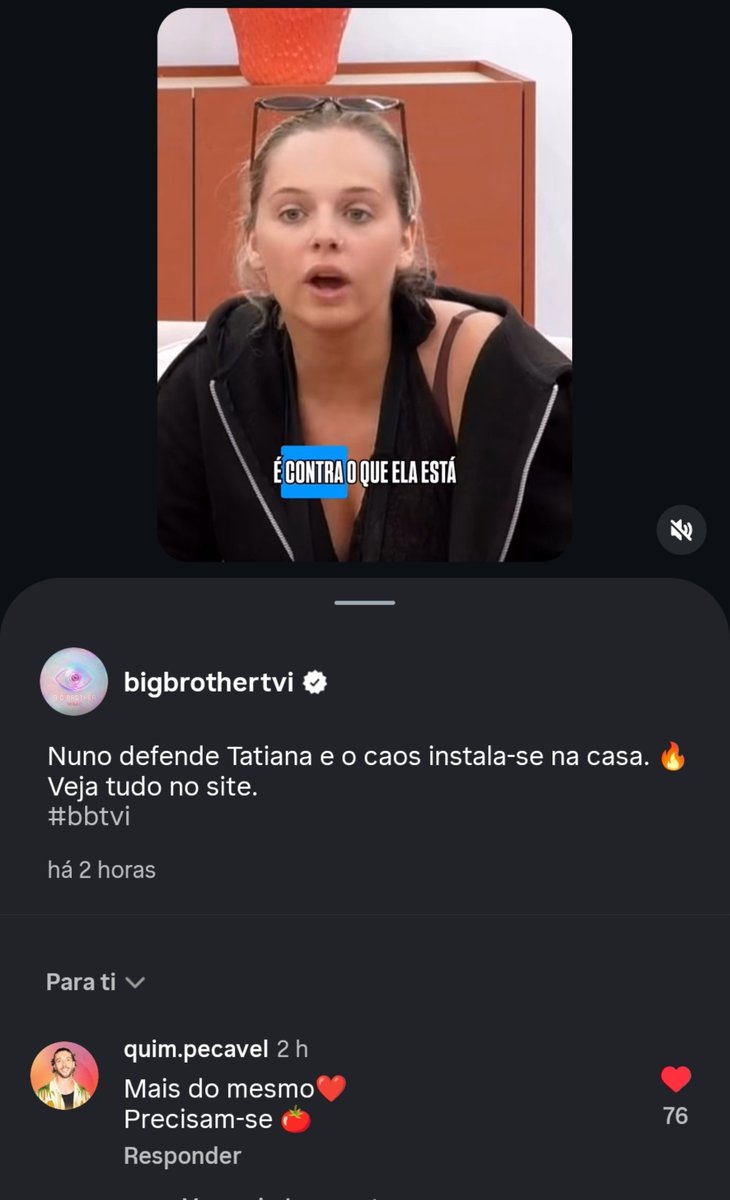 kiindnss's tweet photo. Estou adorar os comentários do Quinito no insta 😂

#bbtvi https://t.co/OSgCmm6G9A
