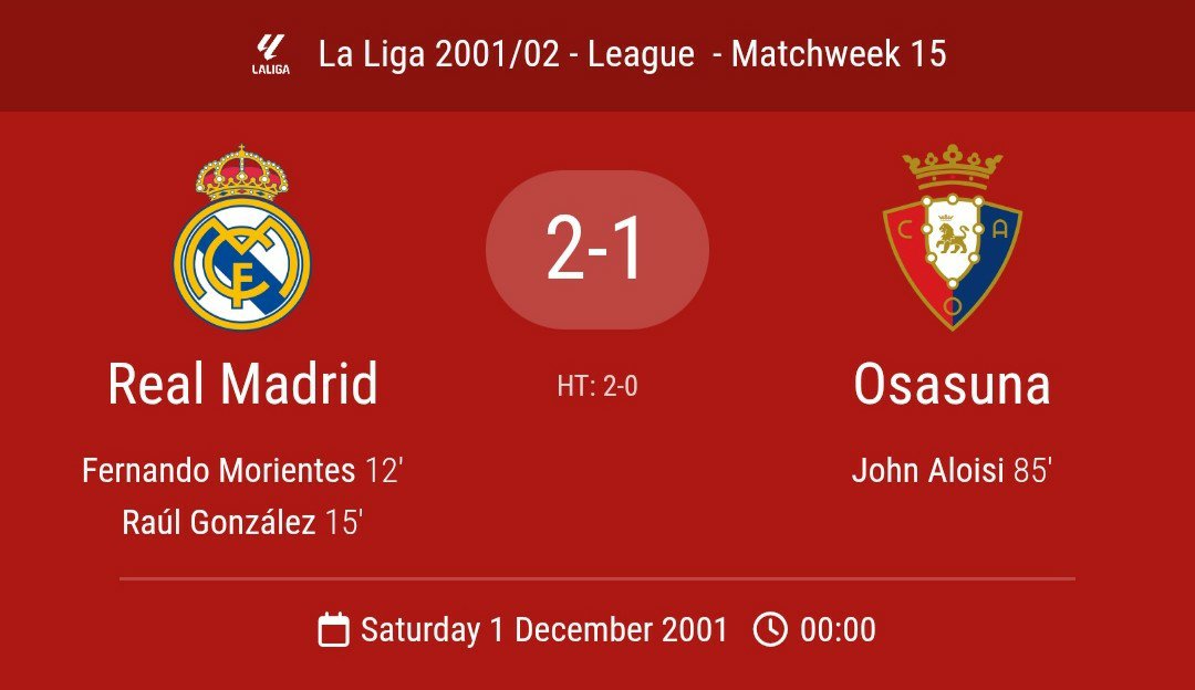 juv26sa2022's tweet photo. 📼الدوري الاسباني 2001/02

ريال مدريد واوساسونا

🏟️بيرناييو (مدريد)
🎙️قناة الريال
🗂️الجولة 15
🗓️السبت 1/12/2001

تحميل👇
https://t.co/8qZO8FaqG2

يوتيوب👇
https://t.co/b3NCRIafBk https://t.co/cCk6AeRqFn