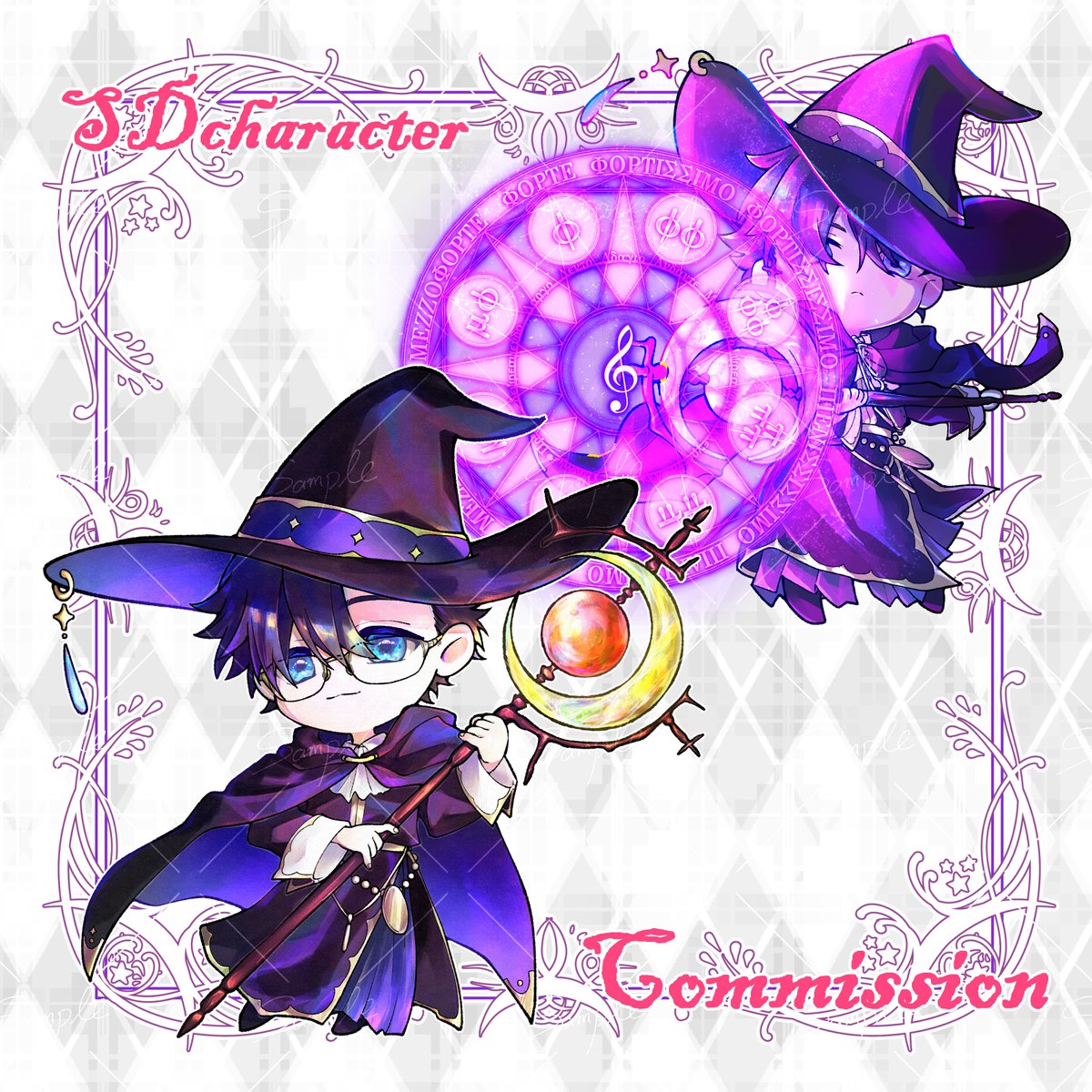 mikannunohatake's tweet photo. ✴お仕事実績✴

YOU様@2525audienceのSD立ち絵を描かせていただきました！
今回は魔法テイストの立ち絵になっており、魔法陣のデザインもさせていただいてます！
ご依頼ありがとうございました！✨

#青Mikanぬ https://t.co/T4zffrdcTA