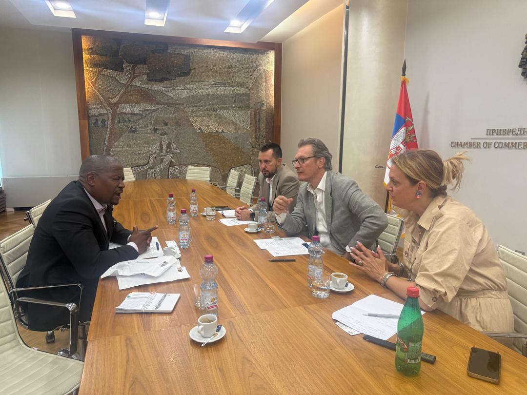 ZimTradeAlerts's tweet photo. 🚀A new dawn for Zimbabwe-Serbia trade! 🇿🇼 🇷🇸 Today, we sat down with the Chamber of Commerce and Industry of #Serbia to unlock new trade opportunities.  
Is #Serbia a market you are interested in exploring? #ZimTrade will be facilitating a webinar in September, priority sectors for trade opportunities include: 
💊 Pharmaceuticals 
🚜 Agricultural inputs & machinery 
🍓 Horticulture
 🏗️ Construction & Service 
Follow #ZimTrade for more details!  #EnergizingExports