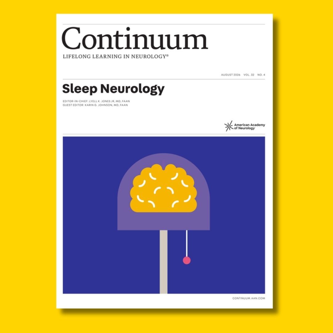 ContinuumAAN's tweet photo. The August #SleepNeurology issue, guest edited by Dr. Karin Johnson, is now available at https://t.co/4Rx3oWZHqG!

@drsleepykarin @LyellJ @AANmember #NeuroX #MedEd #Neurology https://t.co/b99dklGey7