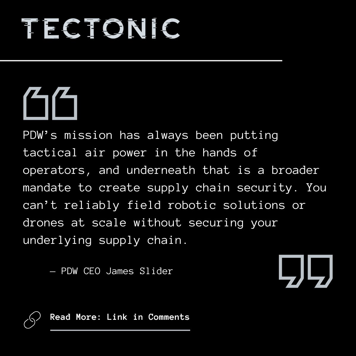 tectonicdefense's tweet photo. The Pentagon’s Office of Strategic Capital announced a conditional loan commitment of up to $820M to Huntsville, AL-based drone company @PDW_ai to “establish high-volume domestic manufacturing capacity for critical drone components.”

🔗 Read the full story at the link below https://t.co/Wgu2XB36xZ