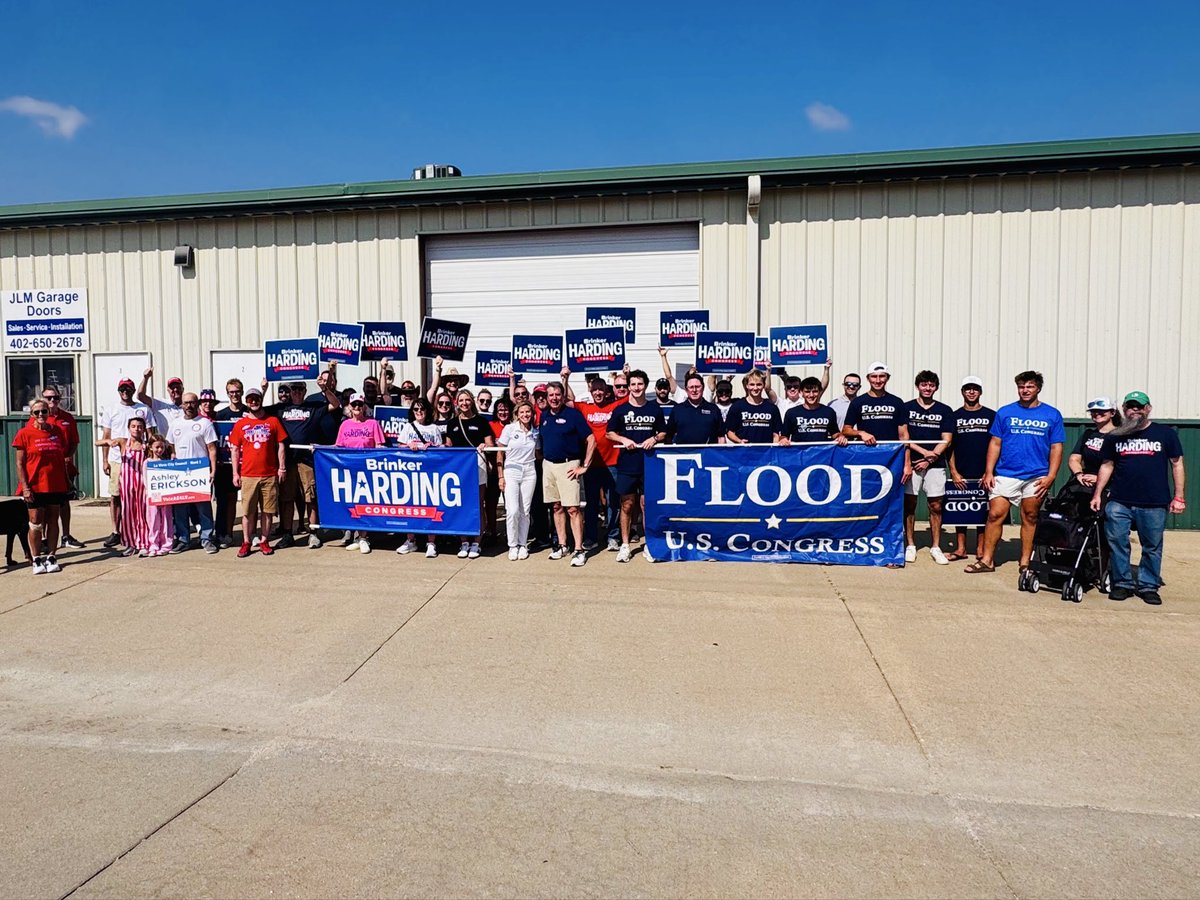 BrinkerHarding's tweet photo. We had an incredible few days marching in the Saunders and Sarpy County Fair parades. Getting out to meet neighbors face-to-face, hear what’s on their minds, and celebrate different communities in our district is what grassroots campaigning is all about. https://t.co/FSsE3Pbueq