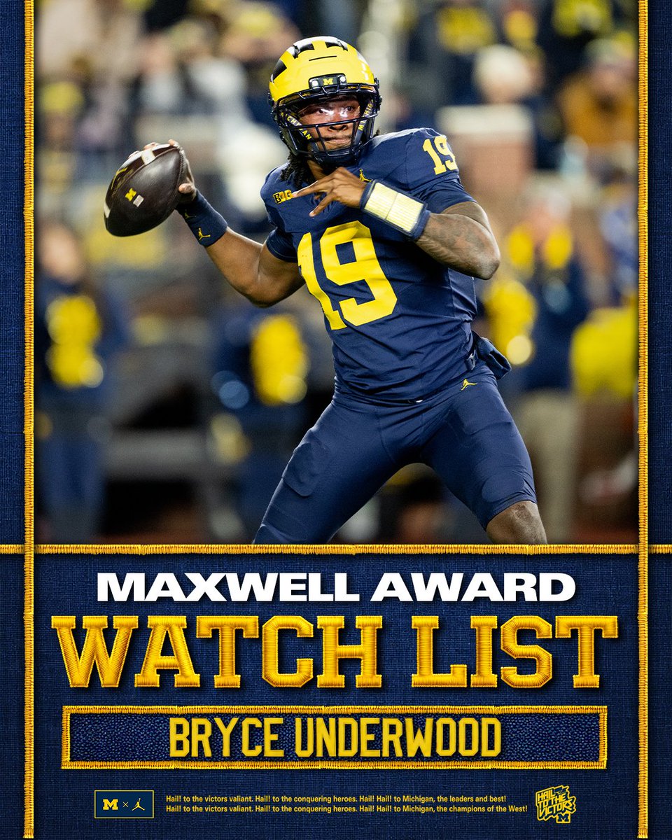 UMichFootball's tweet photo. 👀 Watching Jordan and Bryce

The Maxwell Award Watch List is presented annually to the top player in the nation https://t.co/Rsji8O0BDJ