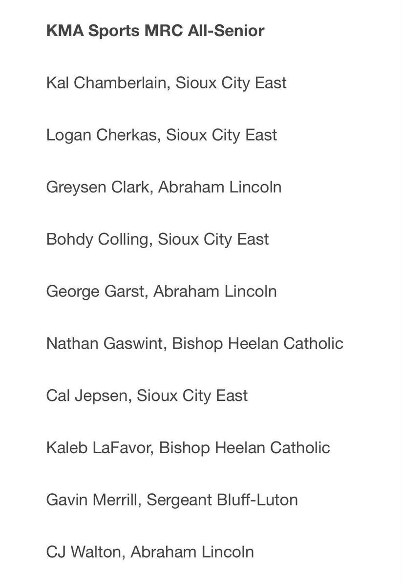 SCEastBaseball's tweet photo. 2026 KMAland Iowa MRAC Awards! 

Lots of Black Raiders on these lists! https://t.co/PC0zckghng