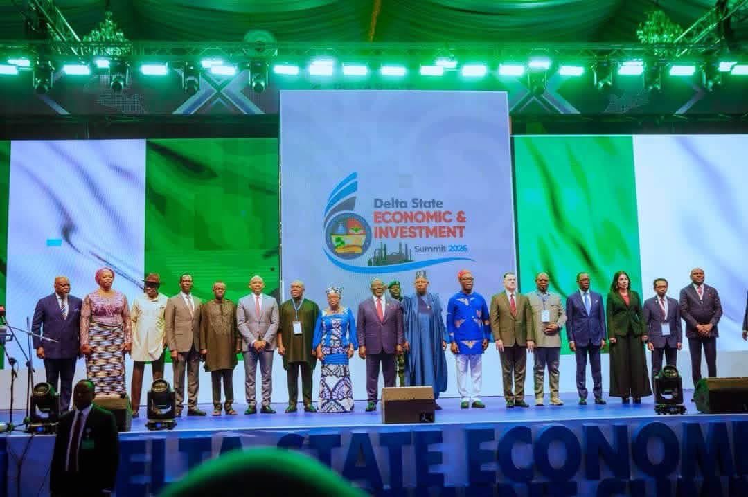 ossaiovie's tweet photo. ECONOMIC SUMMIT: Delta, First-Order Investment Destination - Shettima 

...As Oborevwori Unveils $100m Fund To De-risk Investments In Delta

Vice President Kashim Shettima, Monday called on local and foreign investors to take advantage of Nigeria's improved economic outlook, declaring that Delta State is strategically positioned to emerge as one of the country's foremost investment destinations.

He said the Federal Government's economic reforms continue to restore investor confidence.

Speaking at the opening of the Delta State Economic and Investment Summit 2026 in Asaba, Shettima said the bold reforms initiated by President Bola Tinubu's administration had strengthened macroeconomic stability, improved Nigeria's global credit profile and created the right environment for long-term investments.