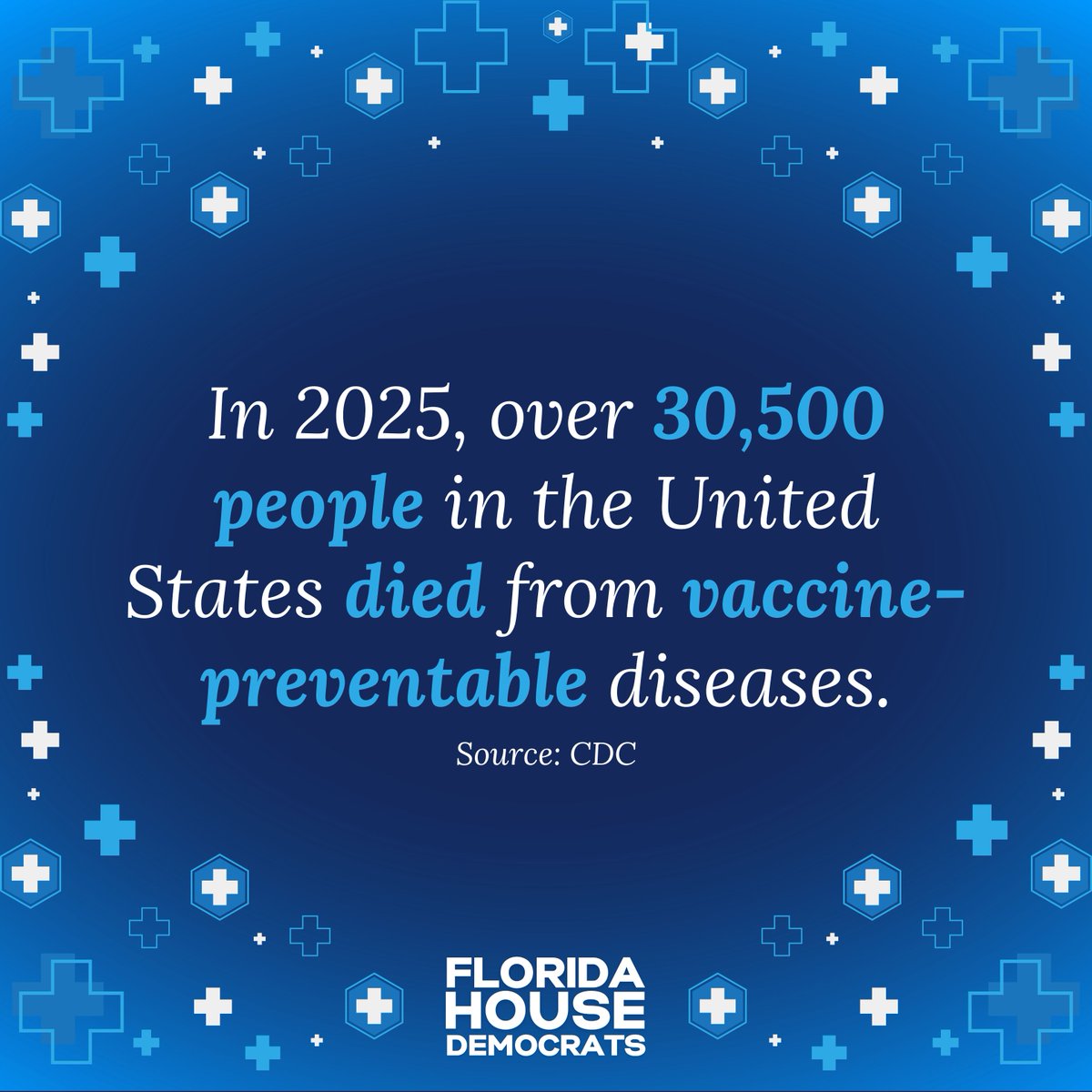 FLHouseDems's tweet photo. August is National Immunization Awareness Month. Schedule your next vaccine appointment today to keep you and your neighbors healthy, prosperous, and safe. https://t.co/gOIECij0AU