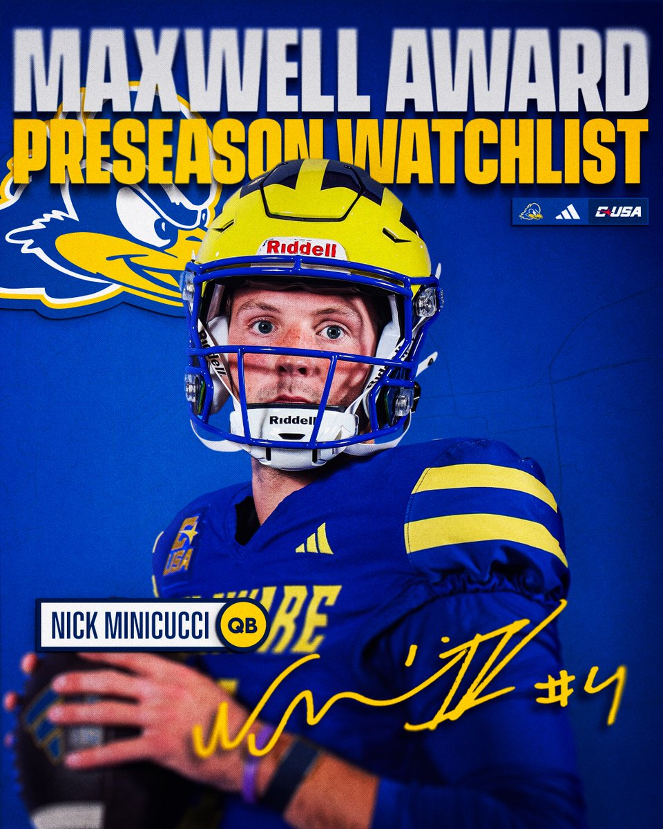 Delaware_FB's tweet photo. Big honor for @NickMinicucci 🫡

📰: https://t.co/m1aRFEIwLL https://t.co/y3KkgUNsb7