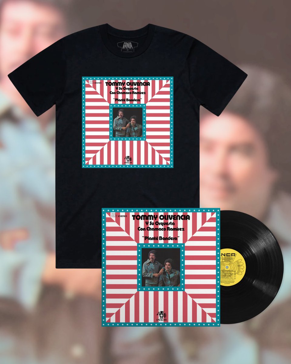Faniamusic's tweet photo. Before Chamaco Ramírez went solo on Alive and Kicking, he was the voice you heard on Tommy Olivencia's Planté Bandera—the '75 record that gave us "Trucutu." 

Still in stock on vinyl, plus the tee.Grab it while you wait on your Alive and Kicking pre-order

https://t.co/QoNDEahScY https://t.co/rBn1rCK4h7