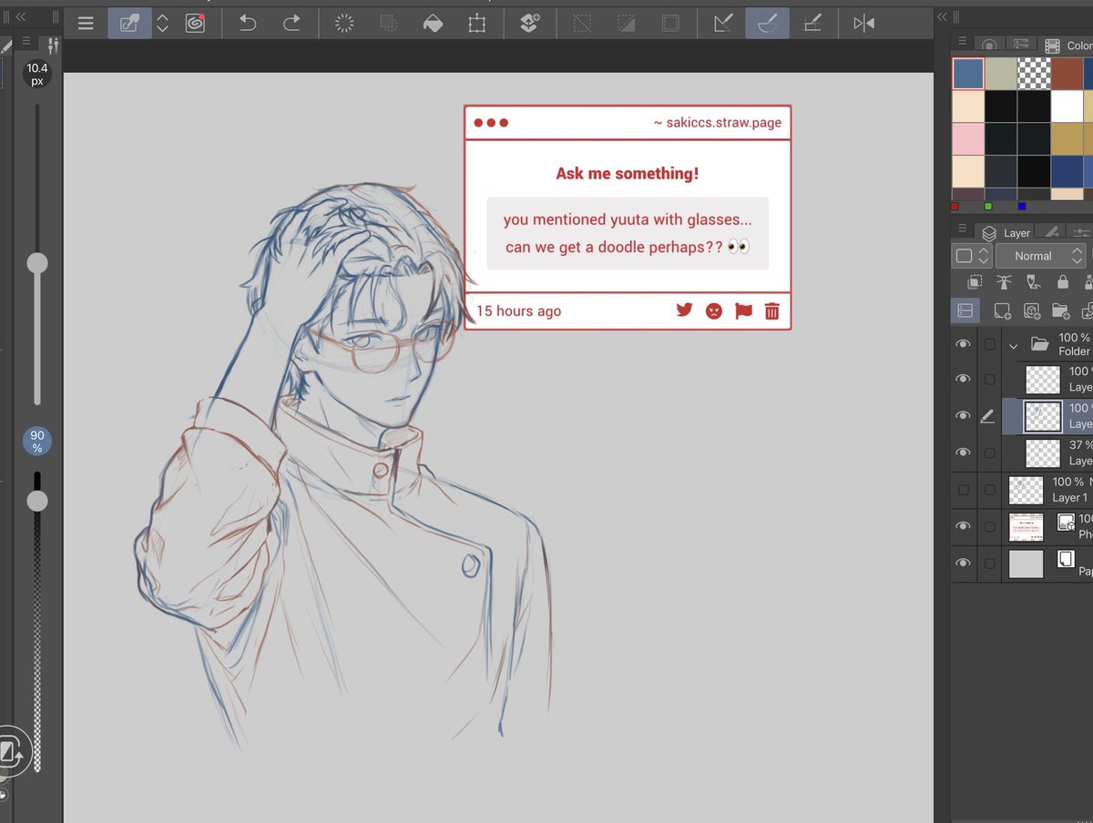 meownyungi's tweet photo. will delete this in a bit because this is not finished, but i’m way too emotionally attached to this sketch to turn it into line art right now. i need at least one other human being to see it first https://t.co/vxCWKkdC53