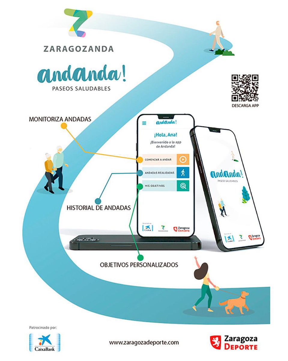 zaragozadeporte's tweet photo. 👣📲 ¿Aún no conoces la app #Andanda?
Convierte cada paseo en un paso hacia una vida más activa. 🚶
Registra tus pasos, distancia, calorías y ritmo, supera retos semanales y sigue un plan personalizado. 🤖
📲 Descárgala gratis y empieza a moverte:
https://t.co/YpEgZAtCOq https://t.co/jjvVJDKv59