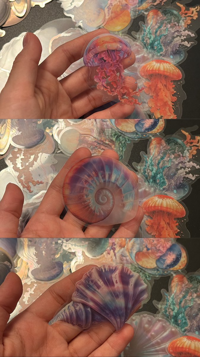 Qermzn's tweet photo. New Stickers 🐇🪼🐬🎂🐚🪐✨ https://t.co/RuFK4n6ATb