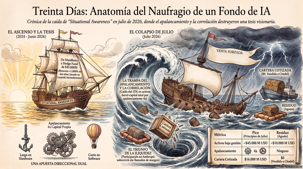 maxi_svriz's tweet photo. Treinta días: el fondo que acumulo mas de 1000% y termino en cenizas.  https://t.co/xv9DLwMTFA 
En treinta días, un fondo que había acumulado más de 1.000% desde su lanzamiento perdió dos tercios de su valor y entregó toda su cartera de renta variable pública a un rival. Ni un solo elemento de su tesis de inversión quedó desmentido en el camino. Eso, más que los números, es lo que hace que el episodio valga unos minutos de el tiempo de cualquier inversor.