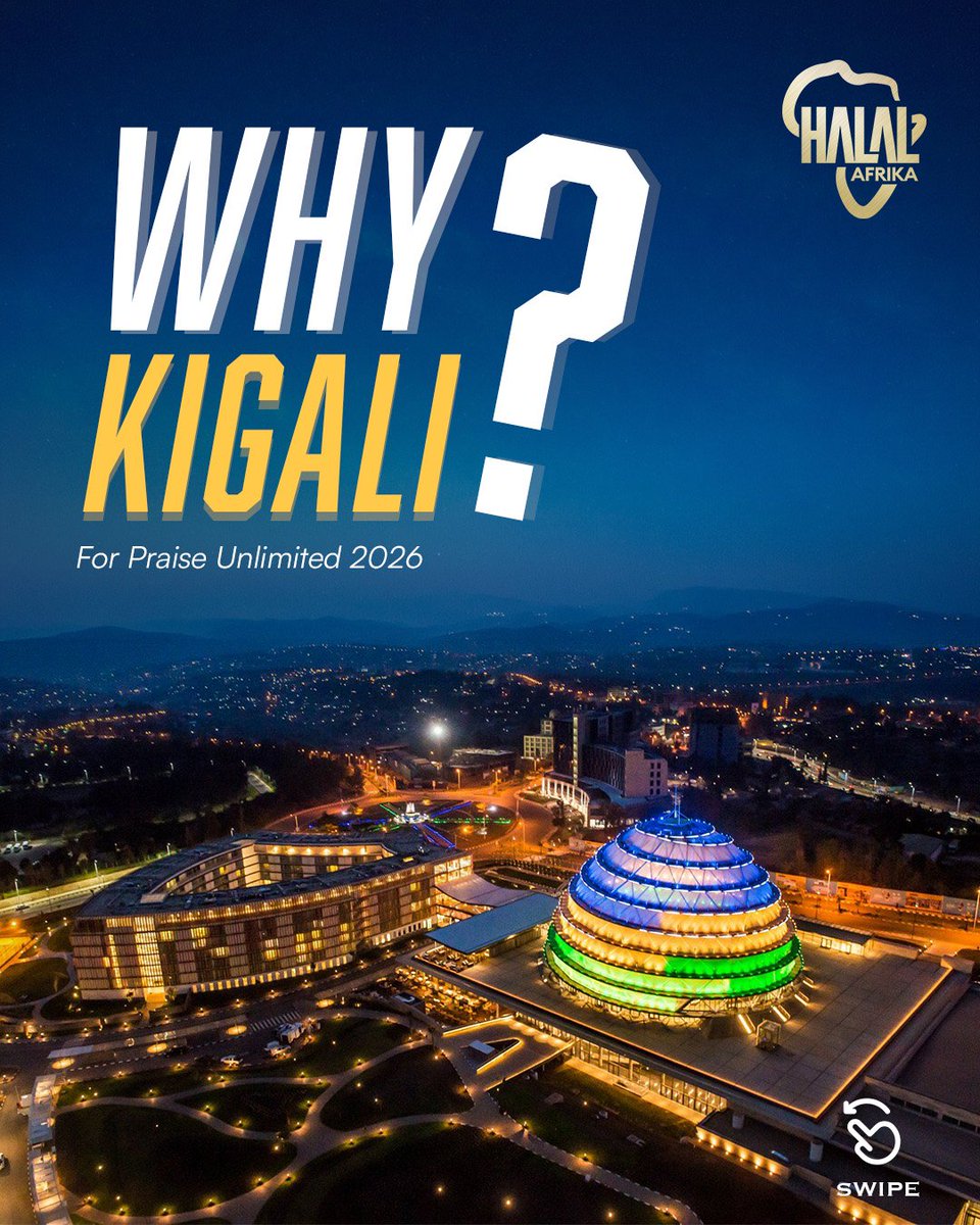 halal_Afrika's tweet photo. From the Land of a Thousand Hills, a new sound of praise is rising! 🇷🇼✨
​Kigali, get ready to welcome Africa. Swipe through ➡️ to see why we’re bringing Praise Unlimited to this incredible city—from its spirit of unity, community, and peace, to its breathtaking landscapes... https://t.co/BSwT7aGuup