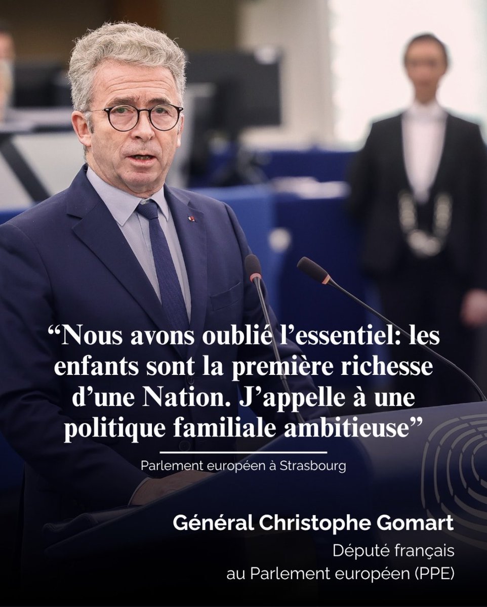 Chris_Gomart's tweet photo. Les enfants sont la première richesse d'une Nation. 

On ne le répète pas assez. On parle sans cesse de croissance, de compétitivité, de réformes économiques, mais on oublie l'essentiel : sans enfants, il n'y a pas d'avenir à financer, ni de société à faire vivre.
C’est une évidence trop souvent négligée par nos politiques publiques. La France a besoin d'une politique familiale ambitieuse : pas de mesures symboliques, mais un véritable choix de société en faveur des familles et de la natalité.

Investir dans les enfants, c'est investir dans la Nation elle-même.