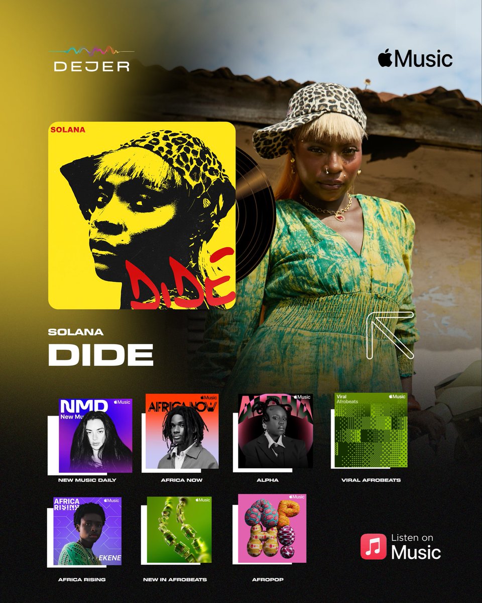 dejermusic's tweet photo. Editorial Placement for @solana_tii single ~ DIDE
 https://t.co/h776TOES9N https://t.co/aoJOc2WeVY