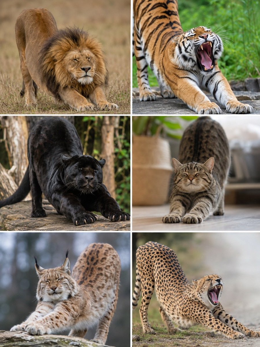 catwithaura's tweet photo. NO MATTER HOW BIG OR SMALL A CAT IS... THEY ALL STRETCH THE SAME WAY 😺 https://t.co/EmJ3yD5fEz
