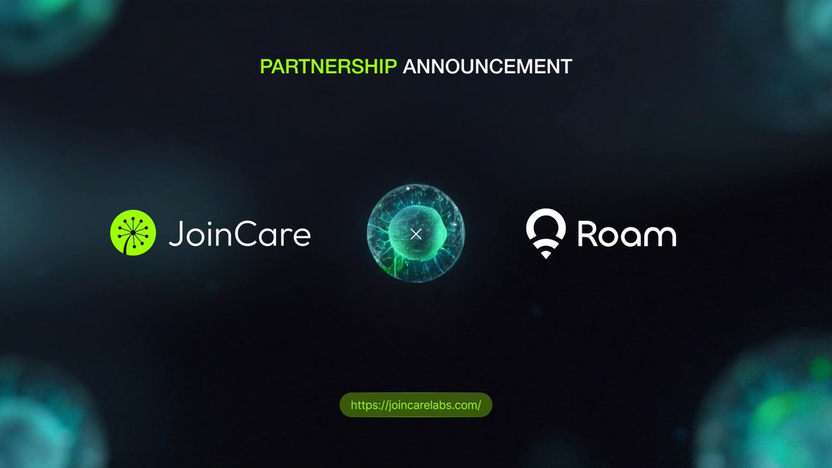 TheJoinCare's tweet photo. 🤝 JoinCare × Roam

We’re excited to partner with Roam @weRoamxyz , a DePIN wireless platform using OpenRoaming and eSIM to deliver secure, seamless global connectivity.

Together, we’ll explore DeSci outreach, joint community initiatives, and future platform integrations. https://t.co/qwRKMYCZc5