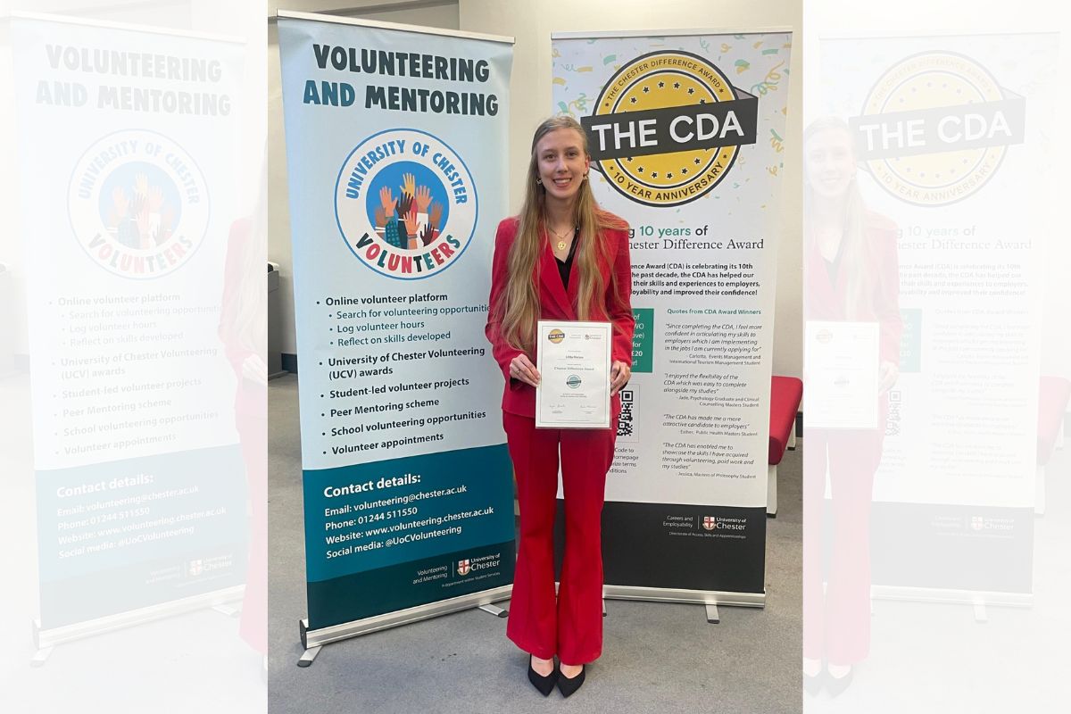 uochester's tweet photo. A true crime enthusiast who began studying Forensic Psychology at the University of Chester is now aiming for a career in research and academia, having gone “above and beyond” in her studies.

👉 Read more here: https://t.co/yvZh8vsNcC https://t.co/Ehqi8FnkEl
