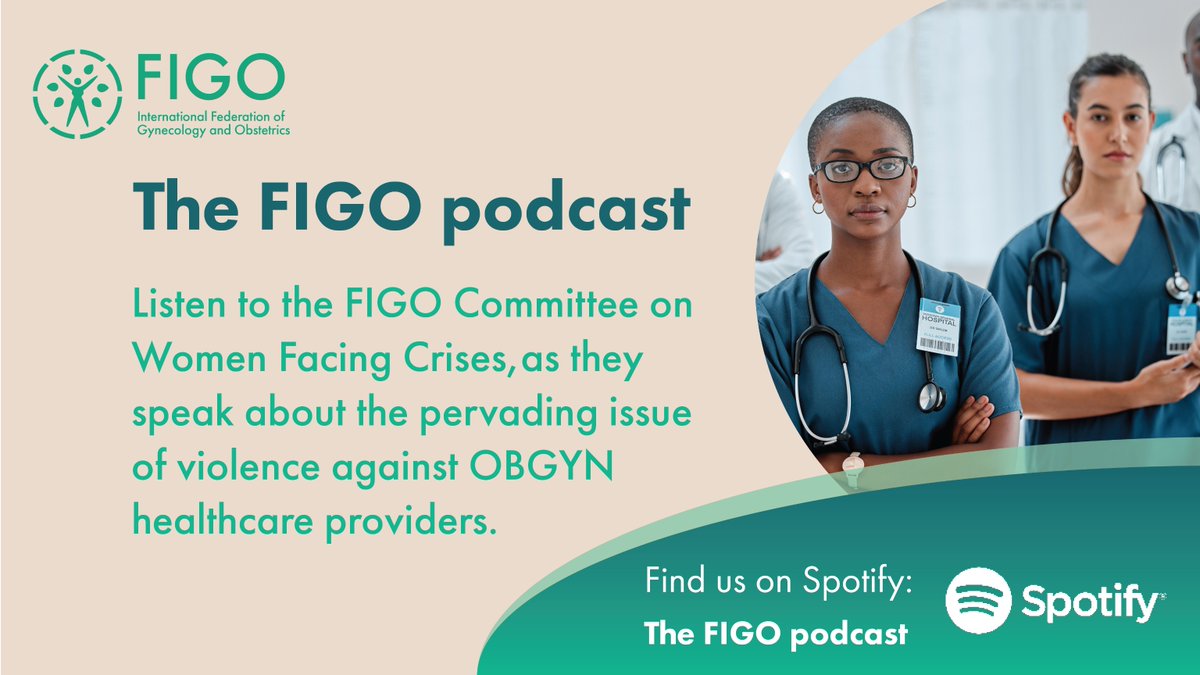FIGOHQ's tweet photo. In this episode of the FIGO Podcast, Dr Atziri Ramírez-Negrin is joined by Dr Margit Endler, Dr Rubina Sohail and Dr Brenda Urbina to explore the pervading issue of violence against OBGYN healthcare providers.

The episode highlights the complex factors contributing to workplace violence including insufficient healthcare resources, unmet patient expectations and lack of training and protocols to report and respond to incidents of violence. Speakers also discuss incident management and prevention strategies to ensure all healthcare providers can deliver care without fear of violence or abuse.

⚠️ Content warning: This episode discusses incidents of workplace violence that may be distressing for some listeners.

🎧 Listen now: https://t.co/0DxxlKzPqe