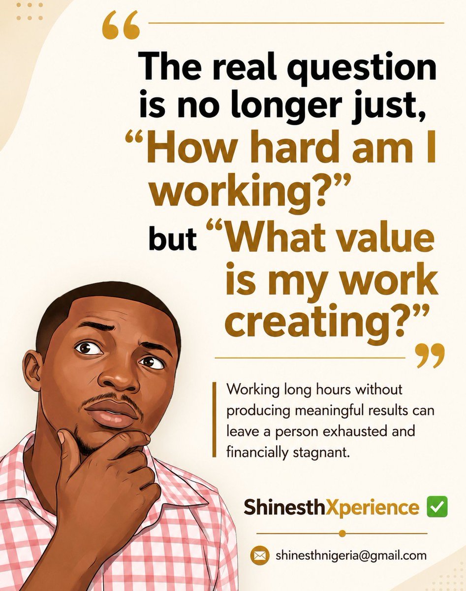 ologunade's tweet photo. Genial Productivity: Turning Hard Work into Success
https://t.co/OfOWySTK43

Nigerians are hardworking &amp; resilient, but in today's economy, hard work alone is not enough. We must combine effort with skills, discipline, innovation &amp; productivity to achieve meaningful success https://t.co/ta0fbgcBxQ