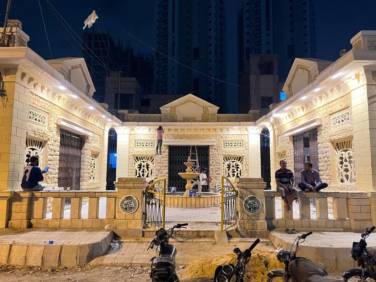 murtazawahab1's tweet photo. Restoration of KMC’s Civil Lines Market is nearing completion. This structure was in shambles &amp; encroached but now things are changing 🧿 https://t.co/c5OrtQv7Yk