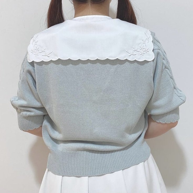 Fint_Outlet's tweet photo. ＼ いつものコーデにアレンジ！ ／

☑花刺繍カットワークつけ衿

ぷっくりと立体感のある花刺繍がポイントの付け衿。
後ろにも刺繍が入っており、360°かわいく出来ちゃいます💐

▽商品はこちら
https://t.co/pbWOad74zI https://t.co/wLZvjBCFY5