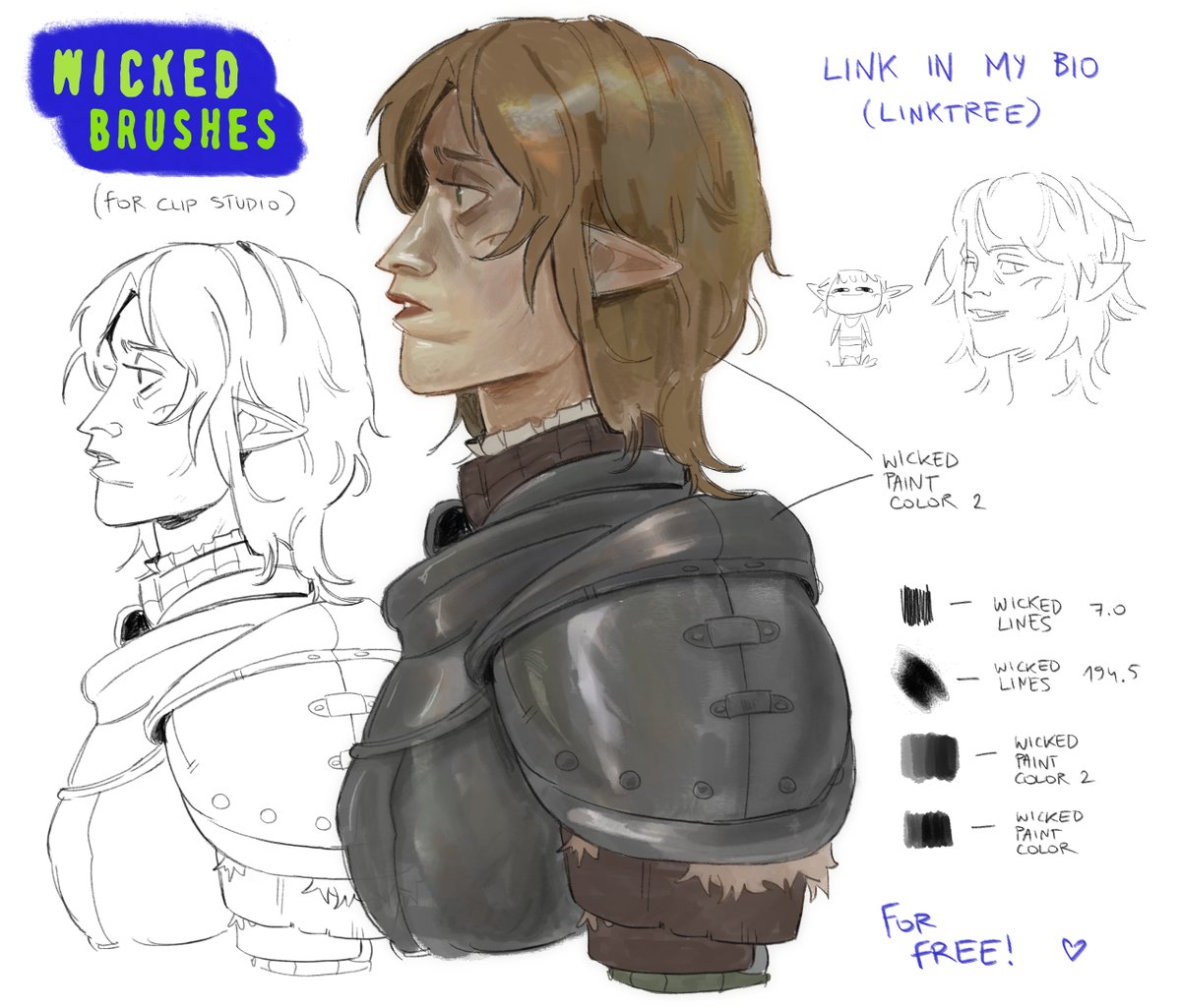 probably_wicked's tweet photo. I made my first brush set for CSP and it's for free to download on my VGen 

https://t.co/EfyWRmsDwM

#freebrushes #clipstudiobrushes #cspbrushes https://t.co/KvVipjYXFK