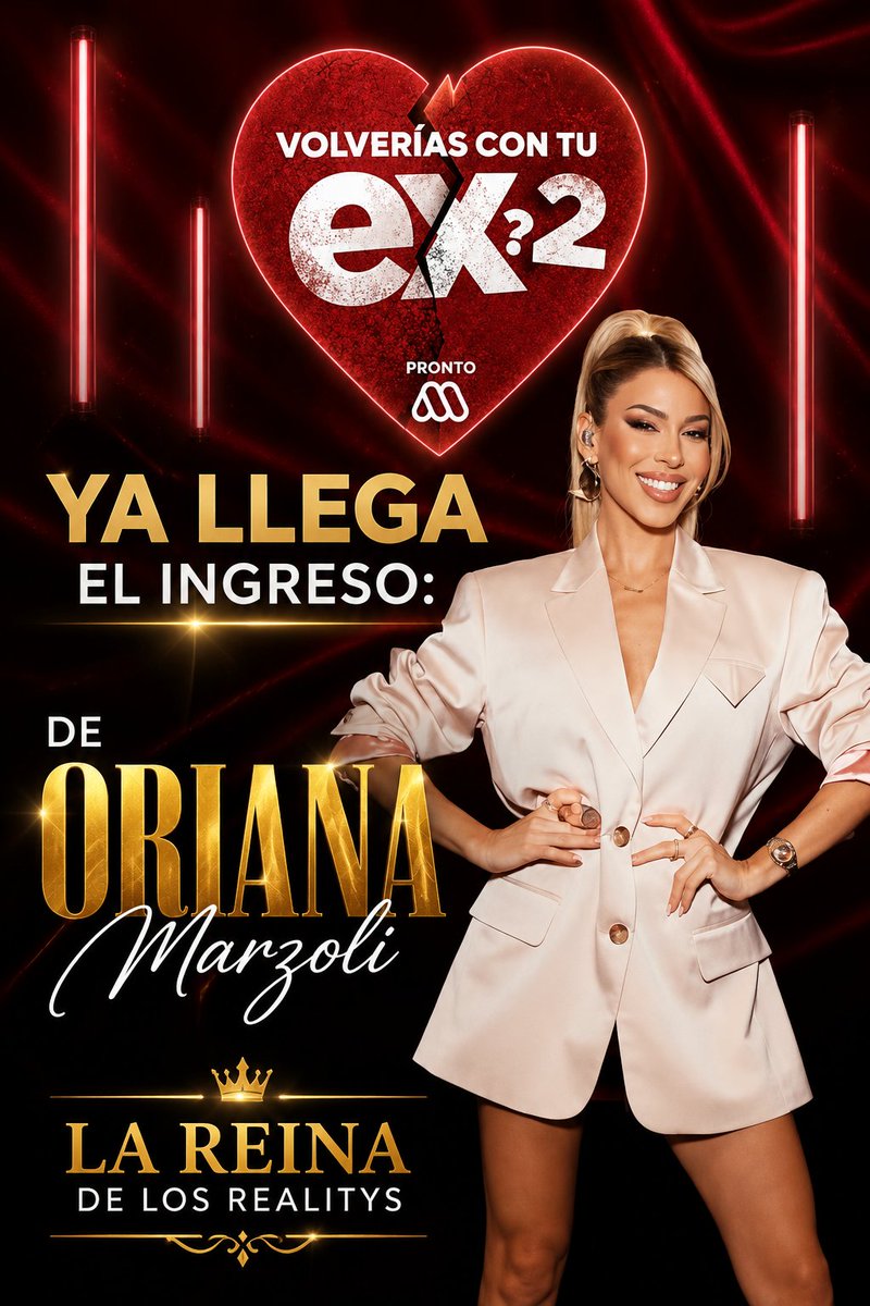 chicorealitys_'s tweet photo. La espera se hace más corta , deseando ver esa entrada icónica de la Queen !! La actual Ganadora de ese Realitys.

#orinistas #orianamarzoli #VolveríasConTuEx2 https://t.co/cDbrWGeBiY