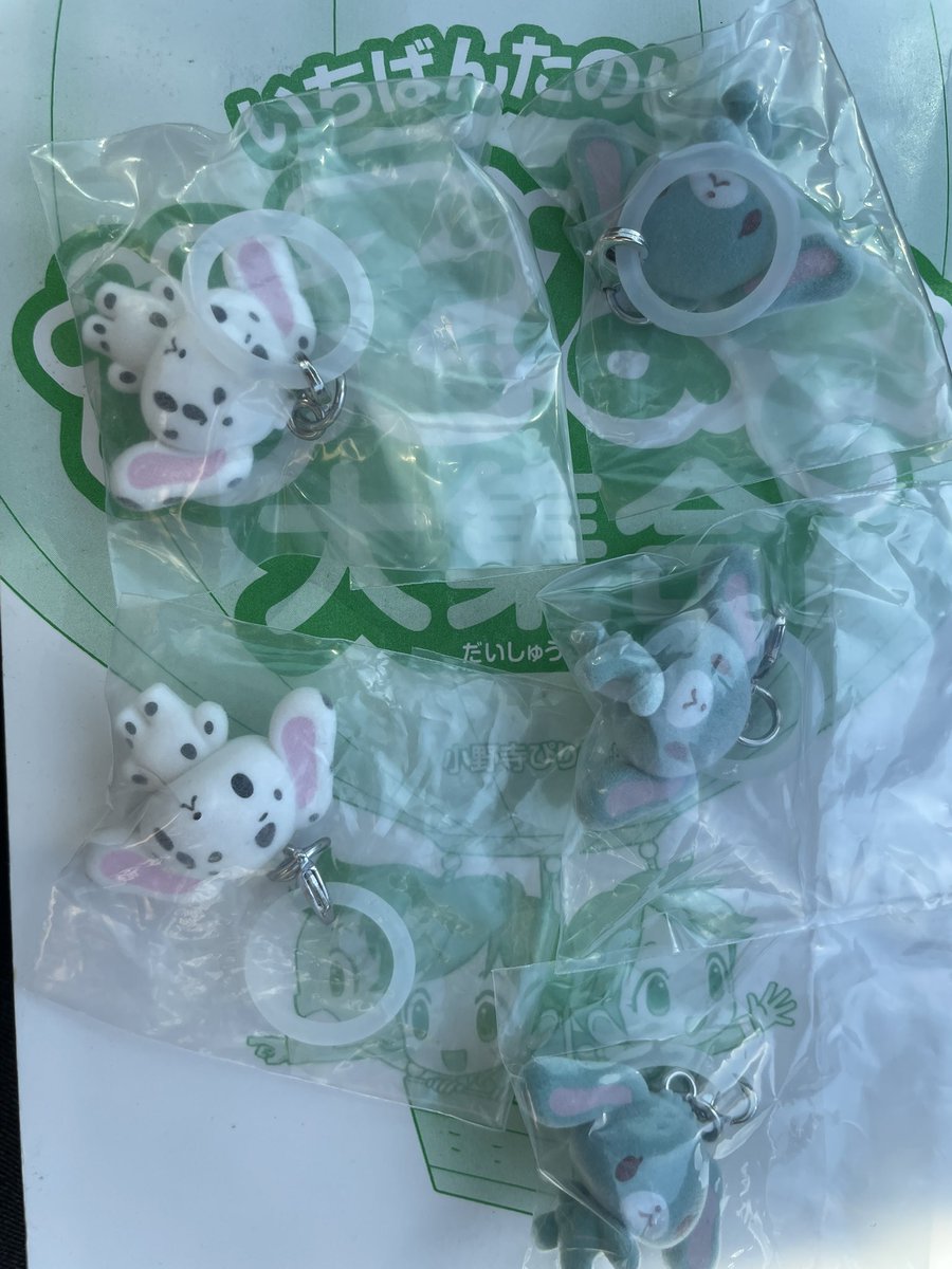 Chiba_0101's tweet photo. シュガーバニーズ 交換 ミントうさ ぶちうさ
譲  ミントうさ×3 ぶちうさ×2
求  同種ももうさ ストロベリーうさ

郵送希望です‼️ https://t.co/3f2oCfz5ku
