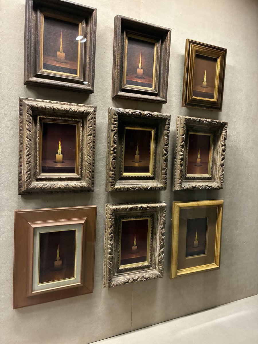boudinu's tweet photo. 松濤美術館の　#高島野十郎展 行ってきました。
11時前に着いたが、結構混んでいた。
会期末も近いからか。
蝋燭の絵の作家のイメージだったが、紹介を見ると蝋燭の絵は展覧会に出さず人にあげるために描いてたそうだ。 https://t.co/1A0sjxRoyA