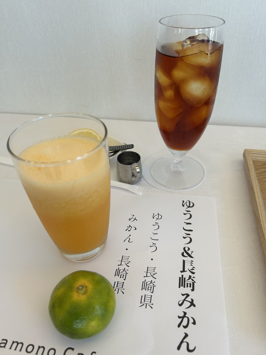 chunichishogi's tweet photo. 王位戦第4局長崎対局1日目午後のおやつです

藤井聡太王位、伊藤匠二冠ともホテル長崎の「長崎旬果 かんざらし」

ドリンクは藤井王位がcafe pesca 近金果実店の「氷製フルーツミックススムージー」

伊藤二冠はくだものかふぇの「ゆうこう＆長崎みかんジュース」とアイスティーです https://t.co/gGVe4VcGEI