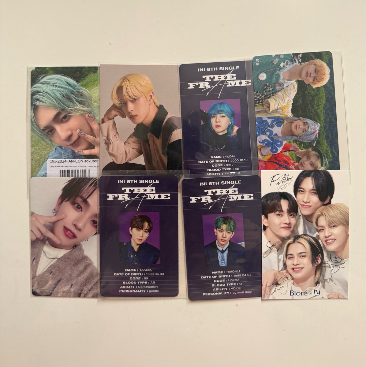 nondayonn's tweet photo. INI トレカ　グッツ　交換　買取

【譲】画像のもの　40/枚〜
池崎　許　佐野　後藤　髙塚

【求】買取
#ini交換 #ini買取 #ini https://t.co/2u7AqC9eWa