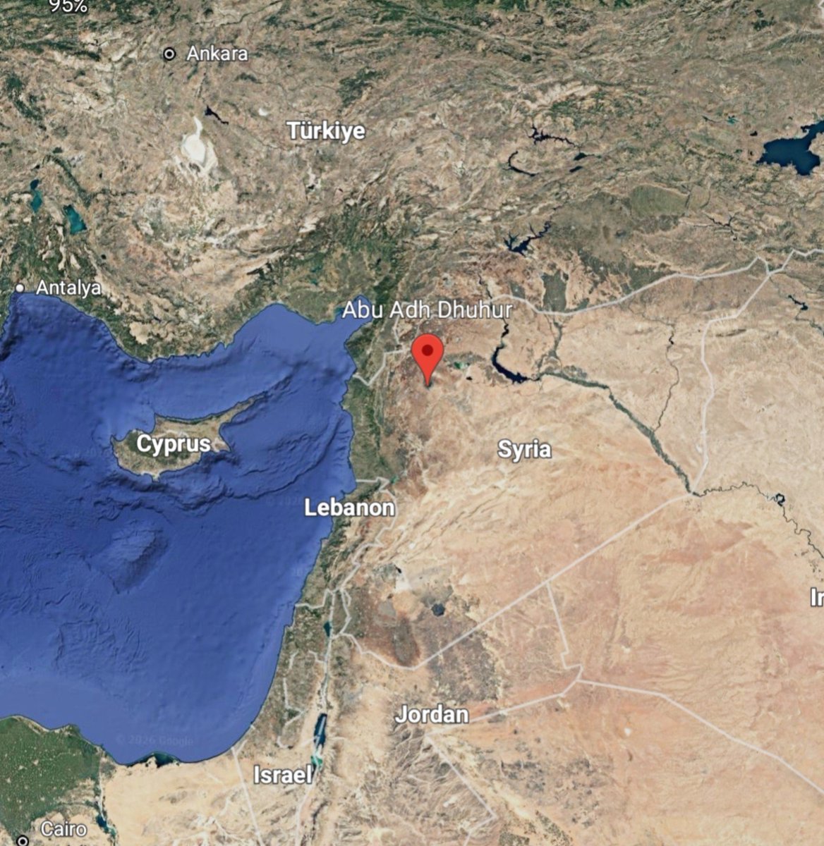 MenchOsint's tweet photo. Israel bombed the Syrian Abu al-Duhur Air Base overnight, few miles from the Turkish border.

It's highly likely that Turkish forces were present on the base. https://t.co/DOx8XkOQzg