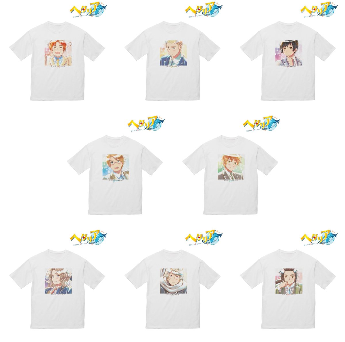hetariagoods's tweet photo. アニメイトオンラインで予約開始！

アニメ「ヘタリア World★Stars」 Tシャツ 【再販】

https://t.co/rm8LCORfih https://t.co/k4oEASdfKj