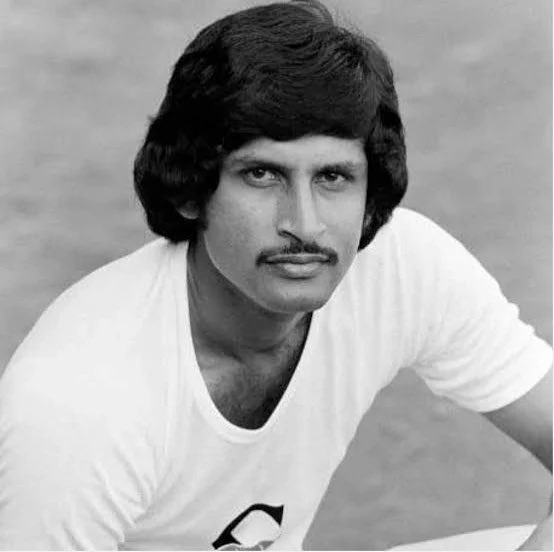 sardesairajdeep's tweet photo. Cricket trivia: A few months ago, I asked Sunil Gavaskar which of his contemporaries would fetch the highest price at an IPL auction. He picked Kapil Dev and Sandeep Patil. Few have ever hit a cricket ball harder or further than the Mumbai batsman. Fearless on the field, great fun off it. When we played a club game many years ago, I kept calling him “Sir”; he kept saying, “Call me Sandy!” 😃
Happy birthday, Sandy sir! 🎂⭐️ (photo below will give you a clue as to why he once fancied a career in cinema!)